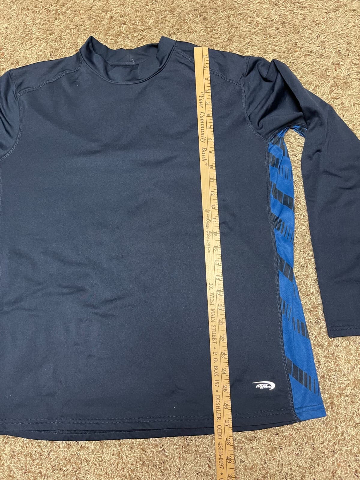MTA Sport Mens Dri-fit mock neck motorcyle riding long sleeve shirt XL - Thumbnail 4