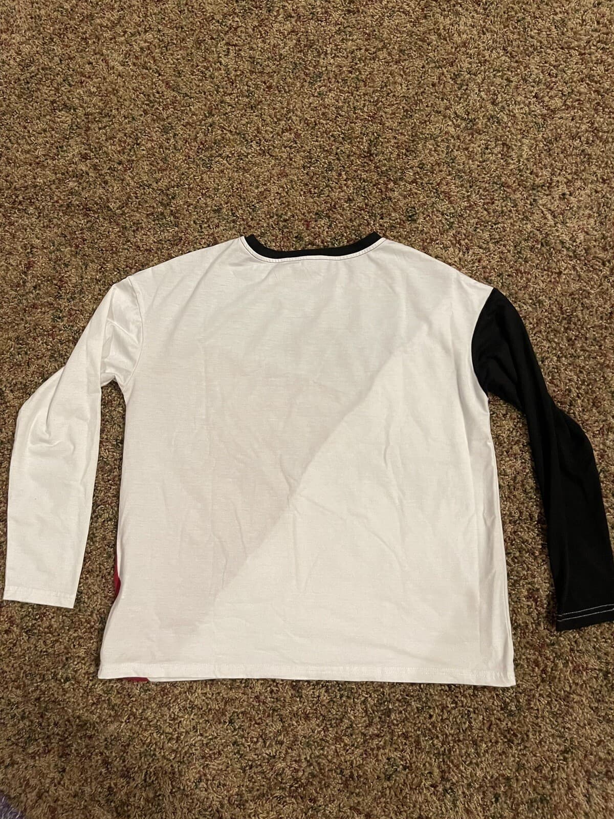 Shein long sleeve colorblock shirt large - Thumbnail 4
