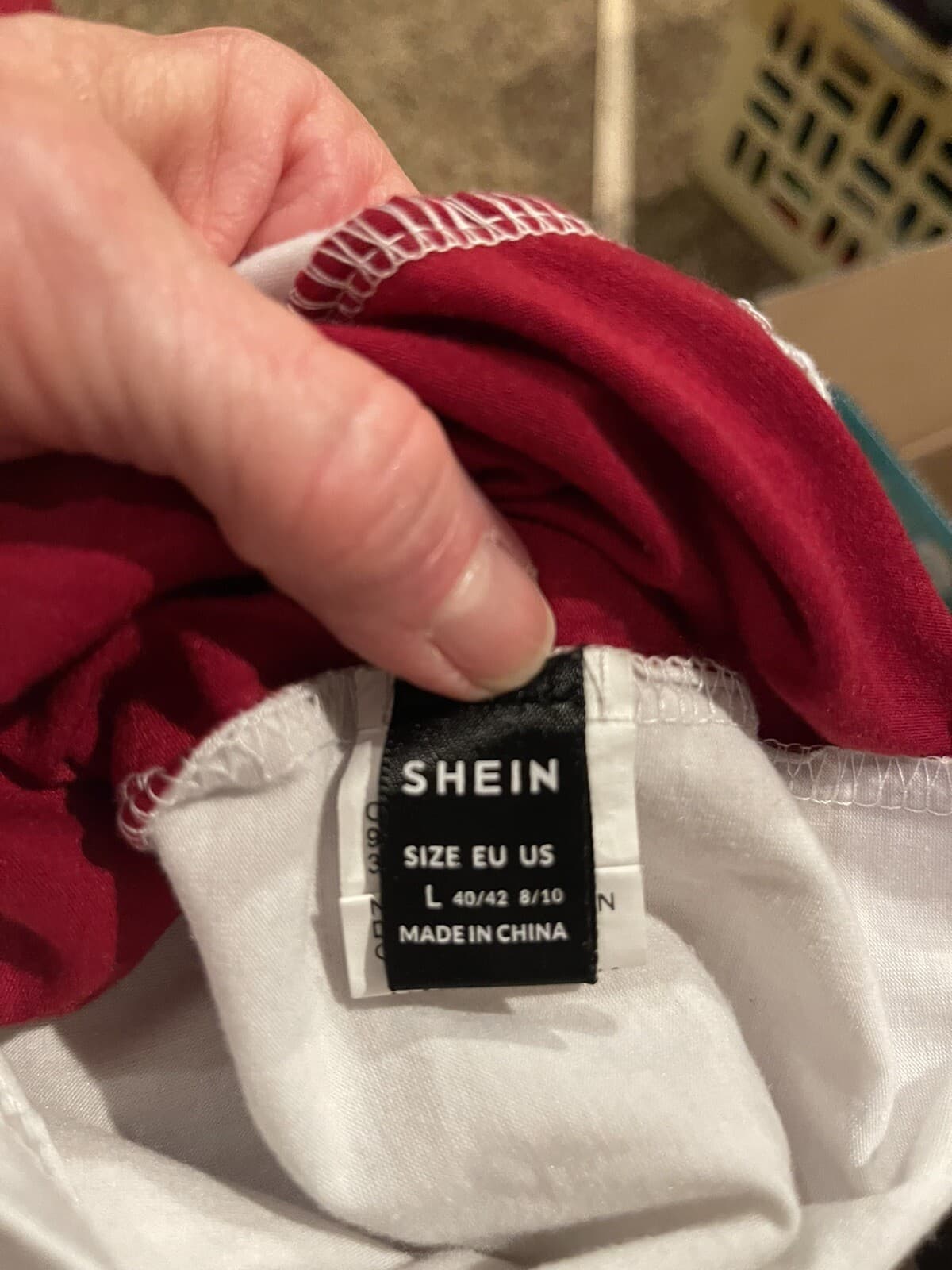 Shein long sleeve colorblock shirt large - Thumbnail 5