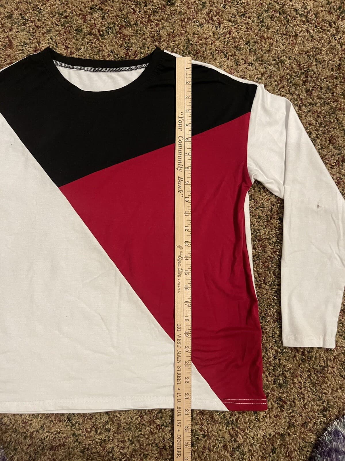 Shein long sleeve colorblock shirt large - Thumbnail 3