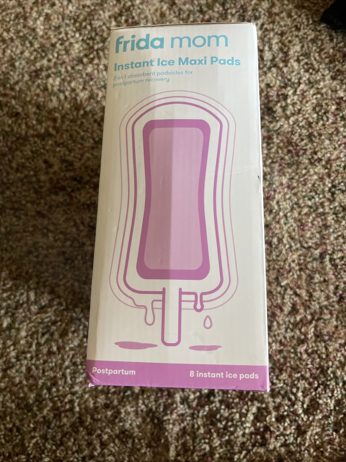 Frida Mom Instant Ice Maxi Pads Postpartum Recovery Absorbent 8 Pack, - Thumbnail 2