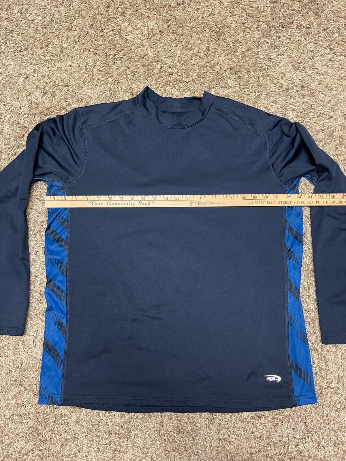 MTA Sport Mens Dri-fit mock neck motorcyle riding long sleeve shirt XL - Thumbnail 5