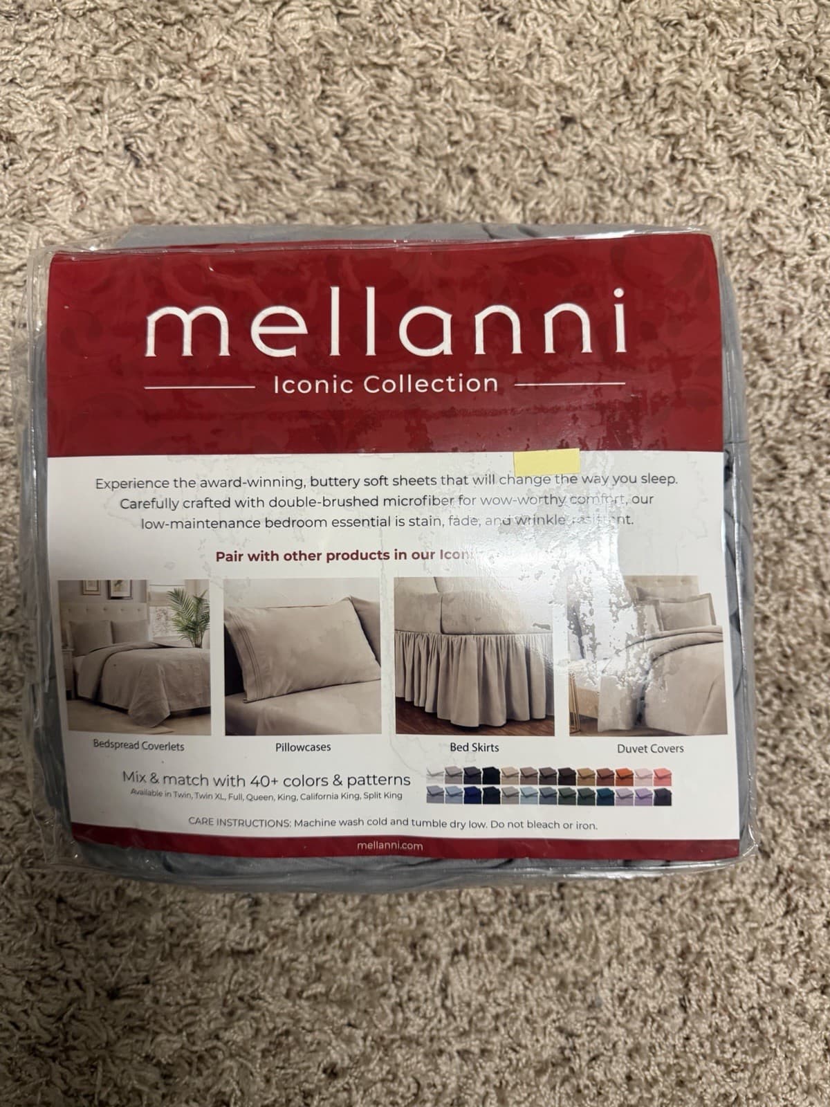 Mellanni Split King Sheet Set - 5 pc Iconic Collection Bedding Hotel Luxury - Thumbnail 3