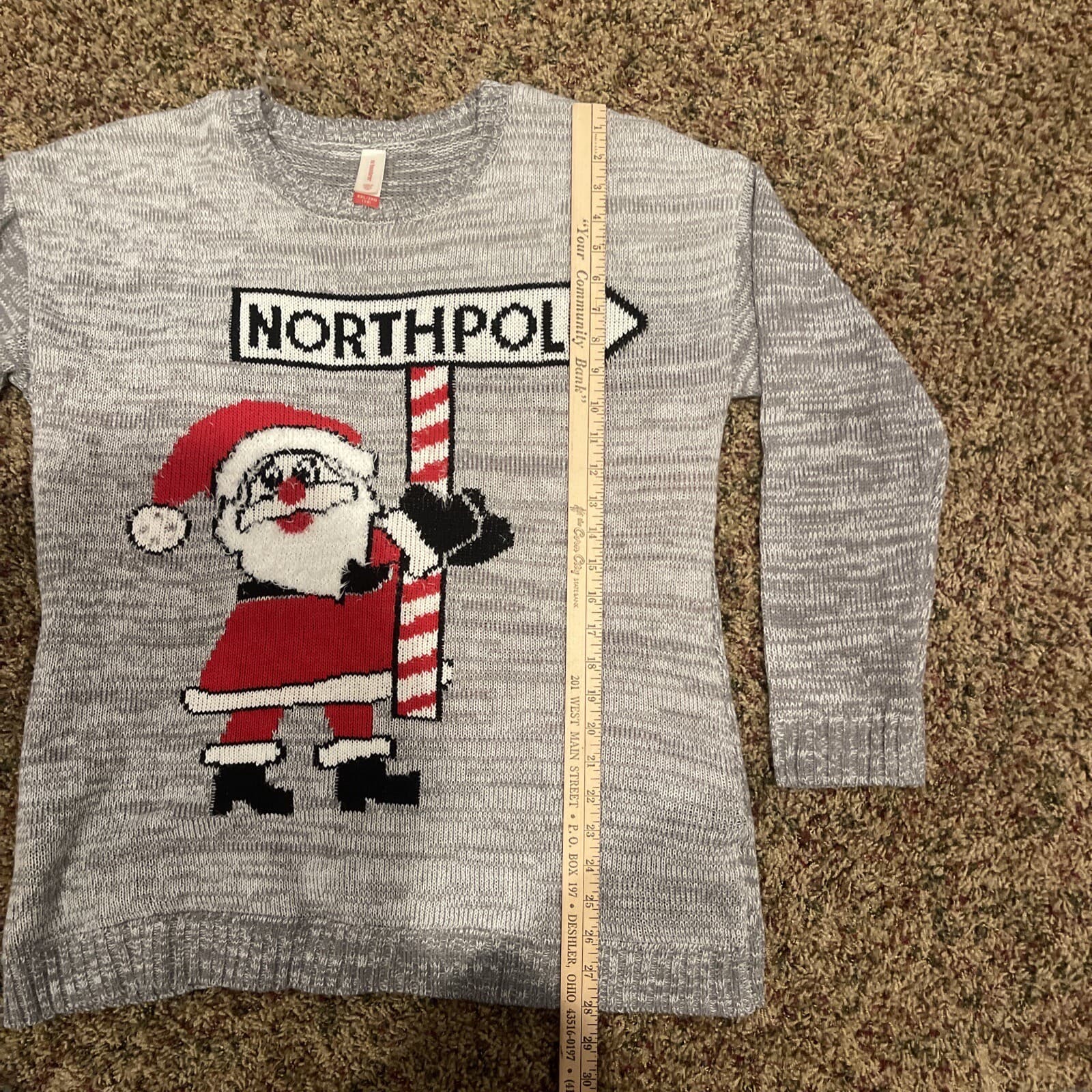 No Boundaries SANTA NORTH POLE Christmas Sweater XXL (19) - Thumbnail 5
