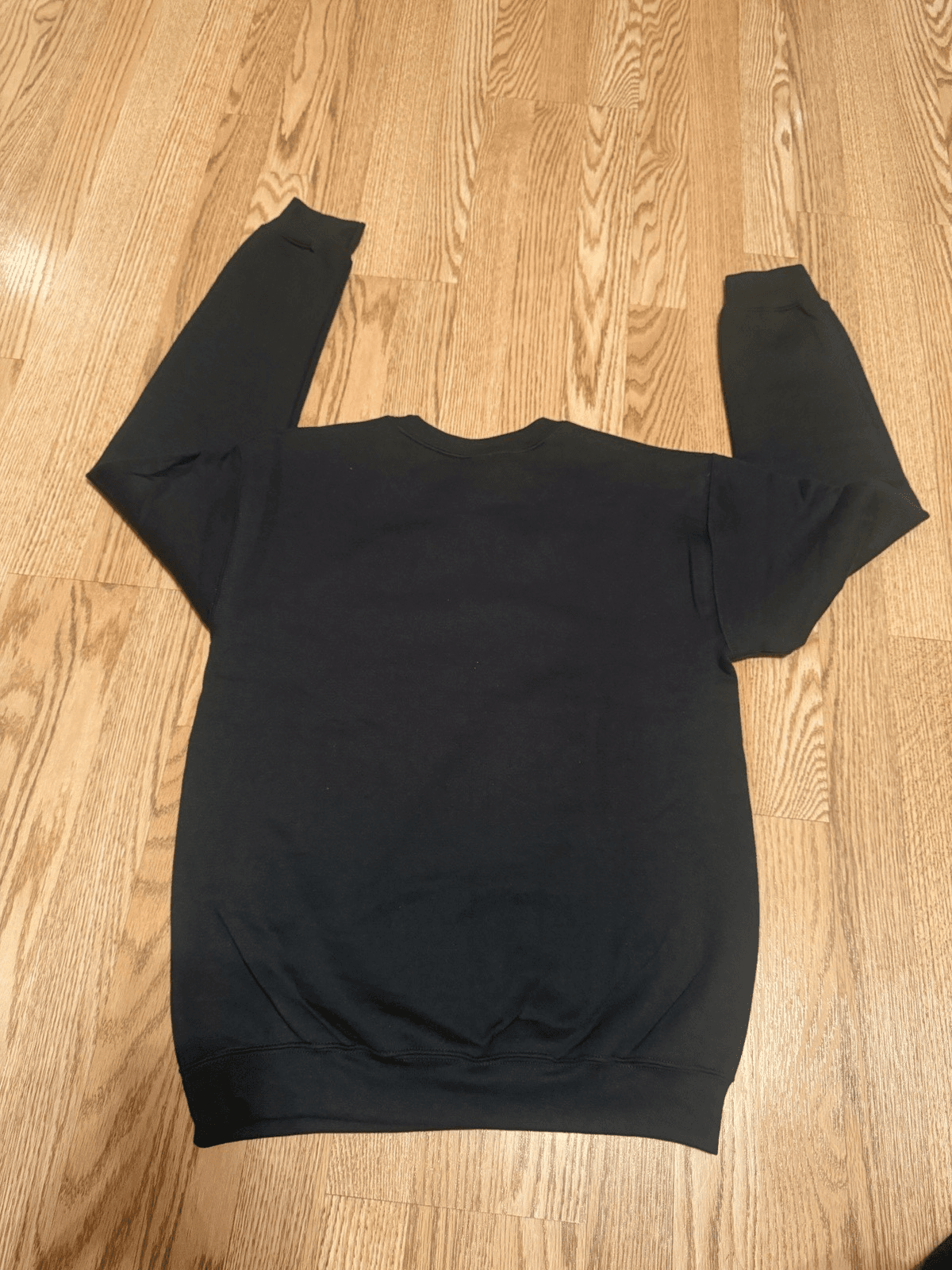 Christmas candy cane bow crew neck sweatshirt Gilden womens small dark green-NEW - Thumbnail 7