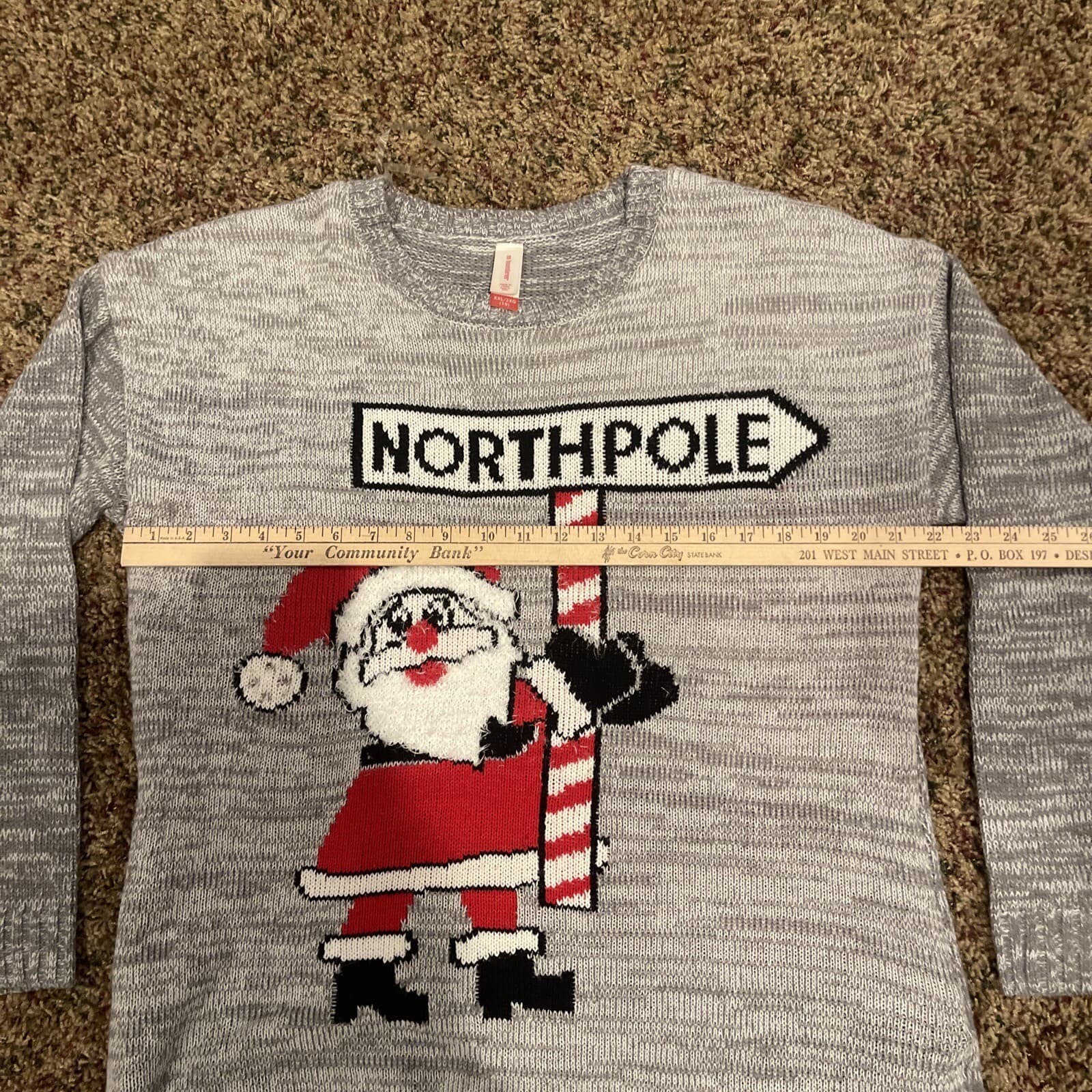 No Boundaries SANTA NORTH POLE Christmas Sweater XXL (19) - Thumbnail 4