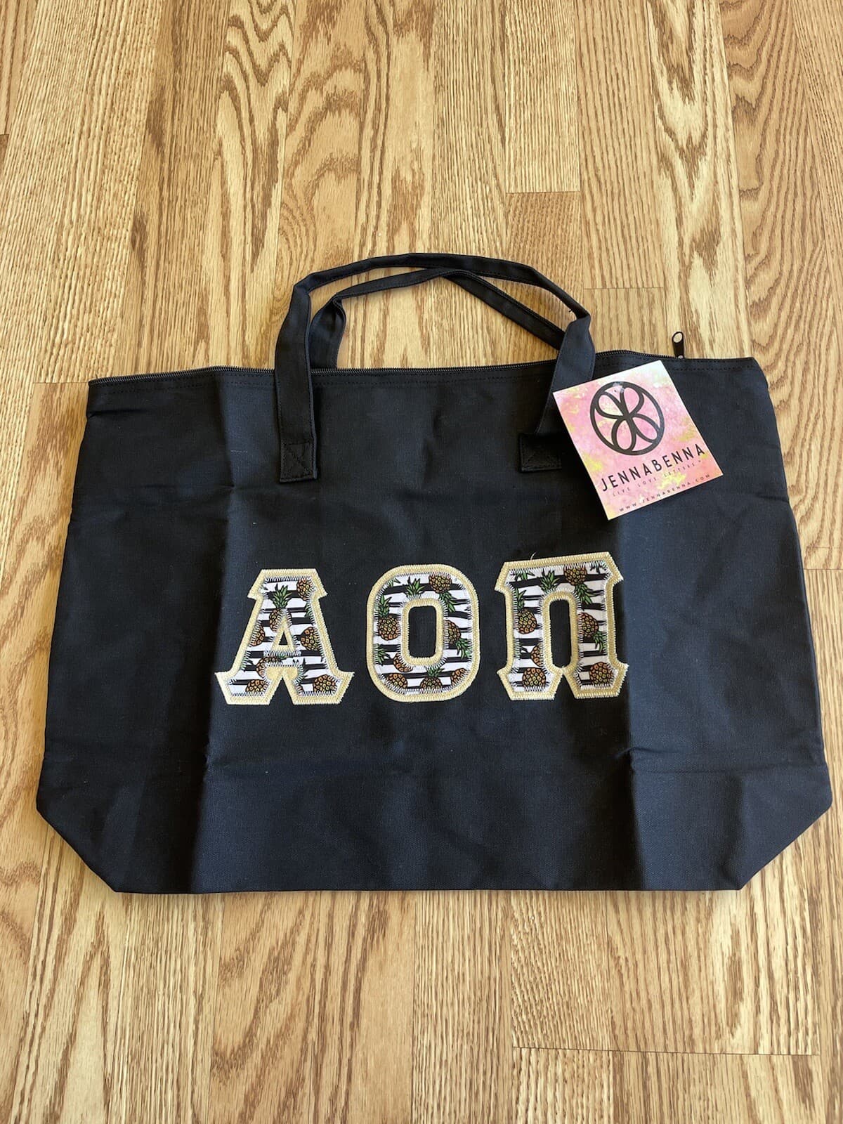 Jenna Benna zipper tote AOII Sorority Choose Color NWT - Thumbnail 2