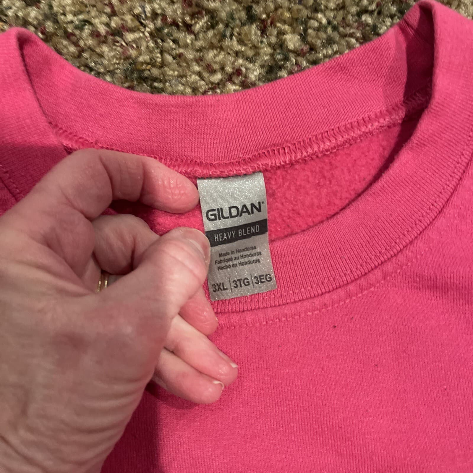 Gilden The Office Christmas Sweatshirt Pink 3XL - Thumbnail 5