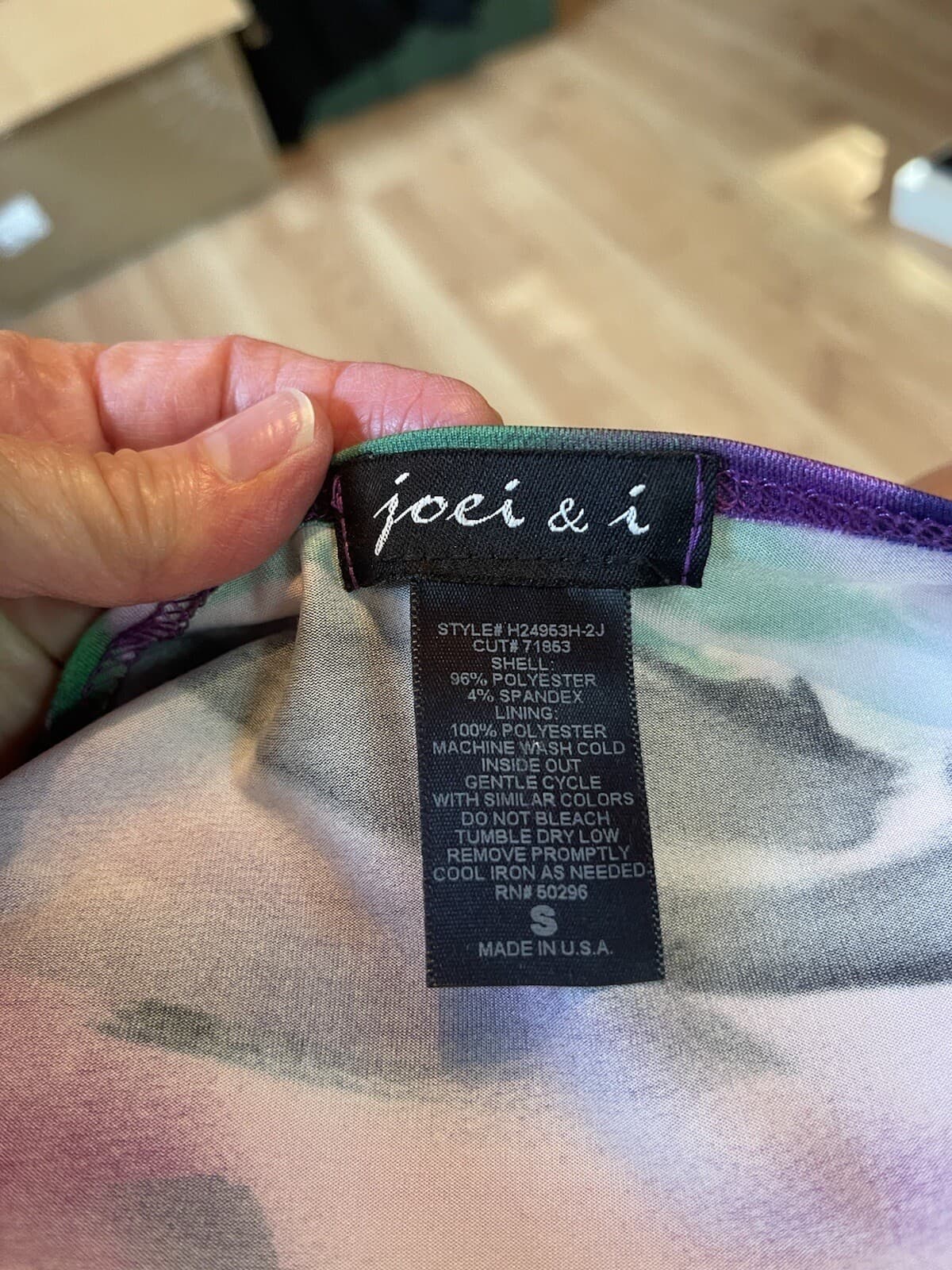 joei & i women’s tie front dress top shirt size small - Thumbnail 4