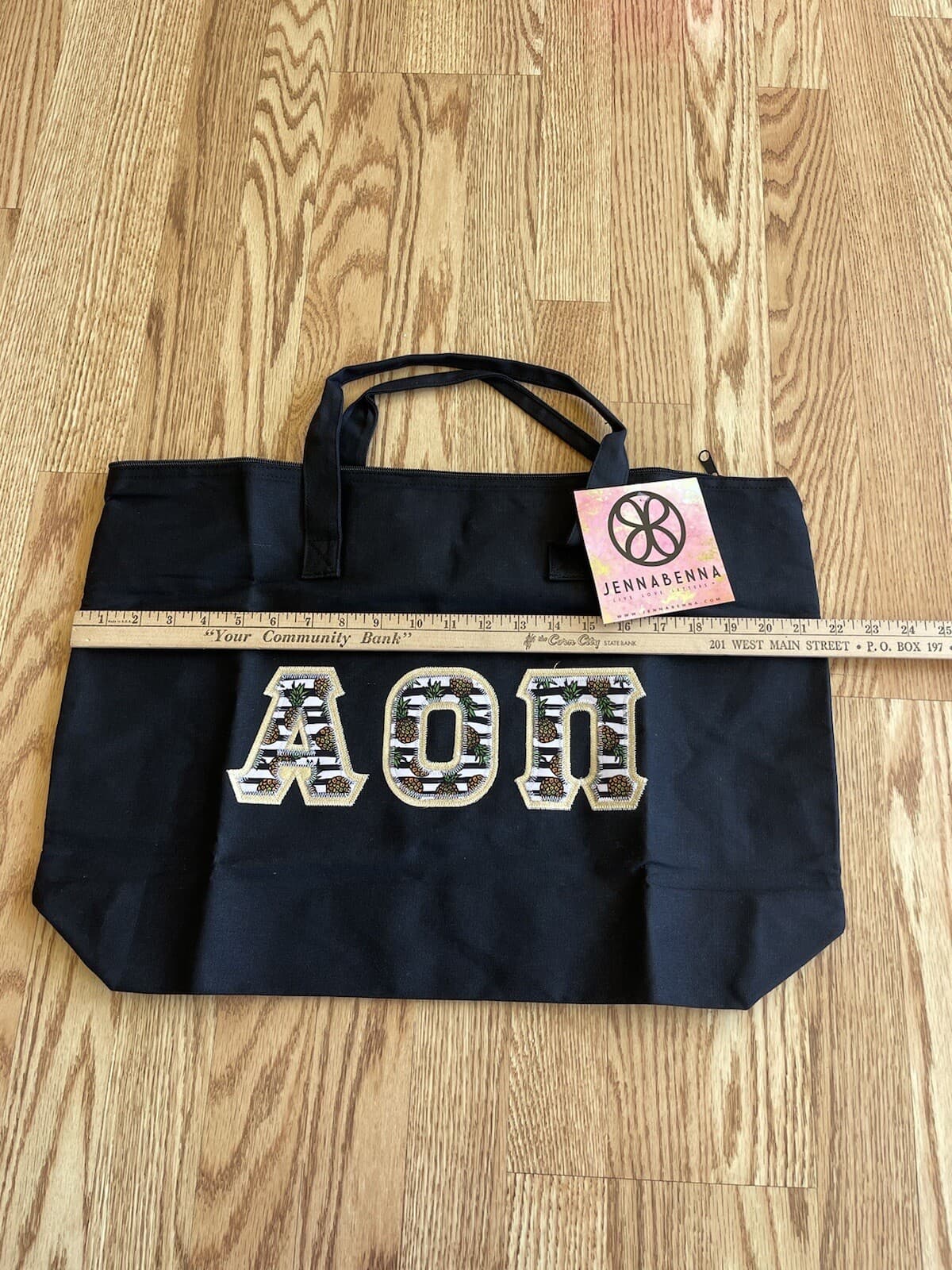 Jenna Benna zipper tote AOII Sorority Choose Color NWT - Thumbnail 5