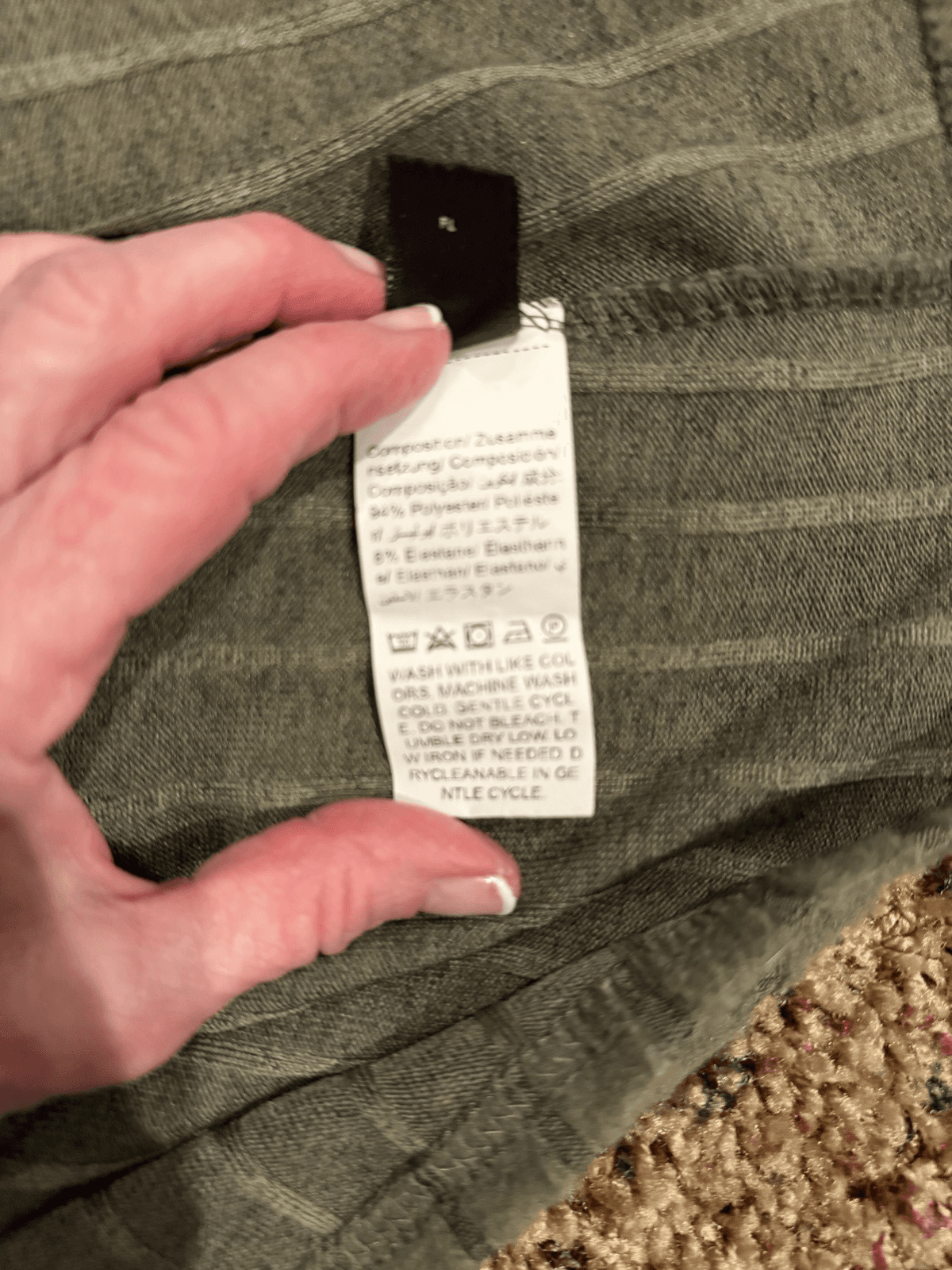 Shein Olive Army Green soft long sleeve crew neck ribbed shirt Small NWOT - Thumbnail 6