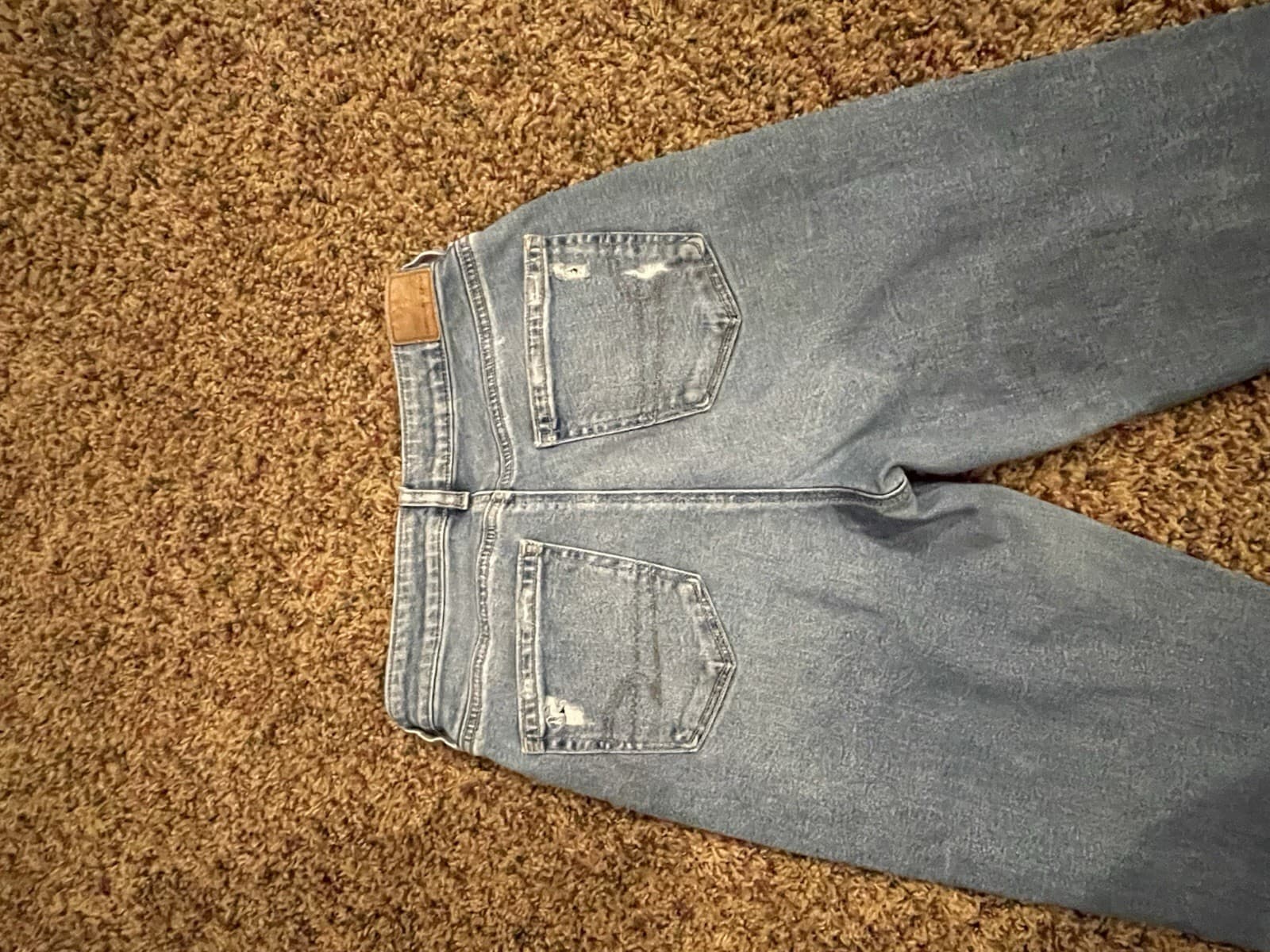 American Eagle Mom Jean Distressed Women's size 8 Long Medium Blue - Thumbnail 8