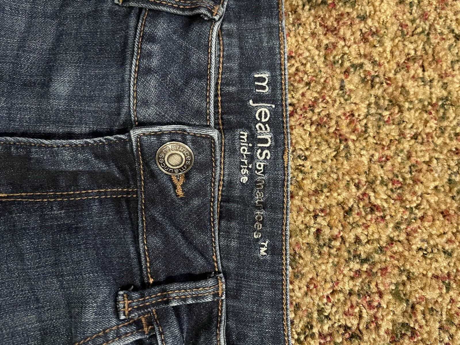m jeans by maurices mid rise skinny destructed Med. Long - Thumbnail 3