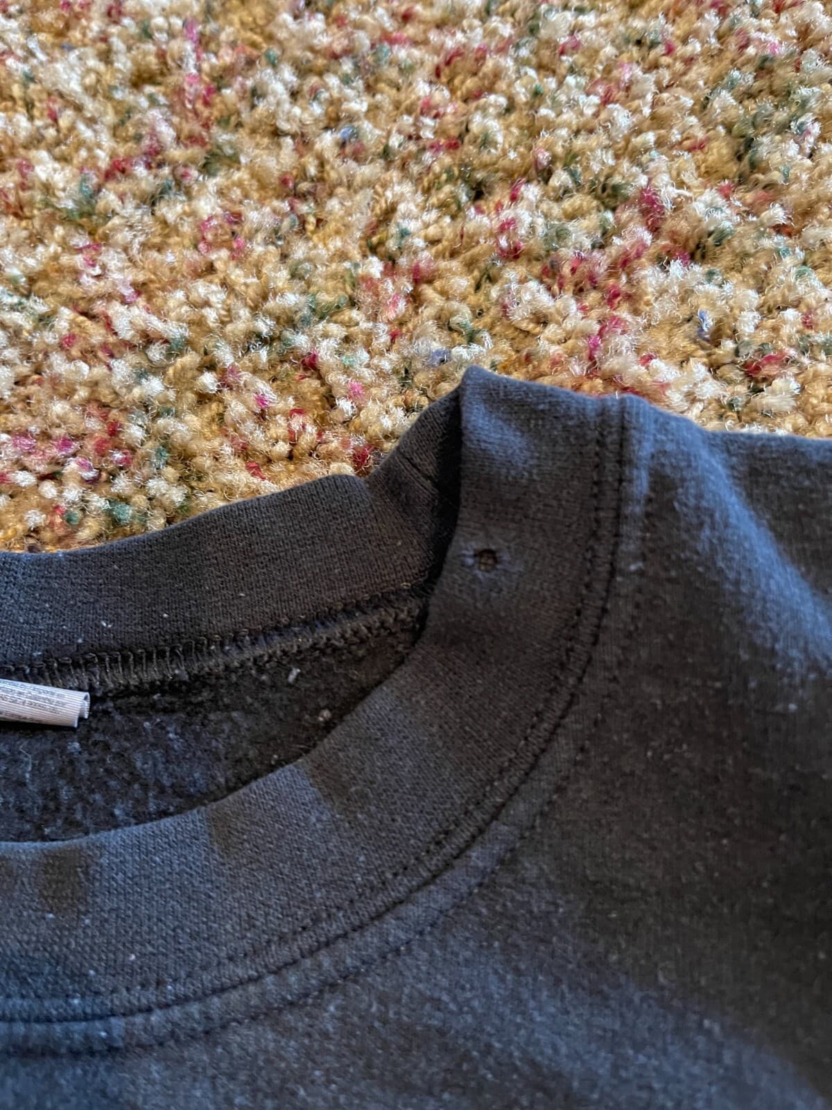 Alpha O black crew neck sweatshirt Gilden - Thumbnail 6