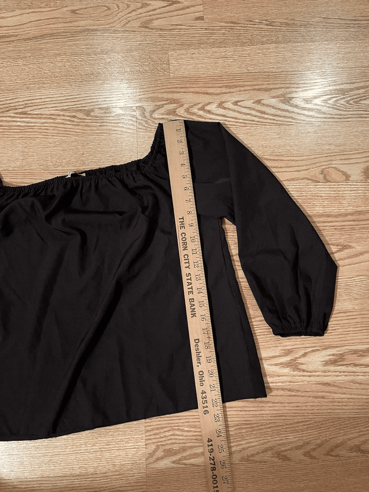 Earo black silky 2XL off shoulder blouse-NWOT - Thumbnail 4