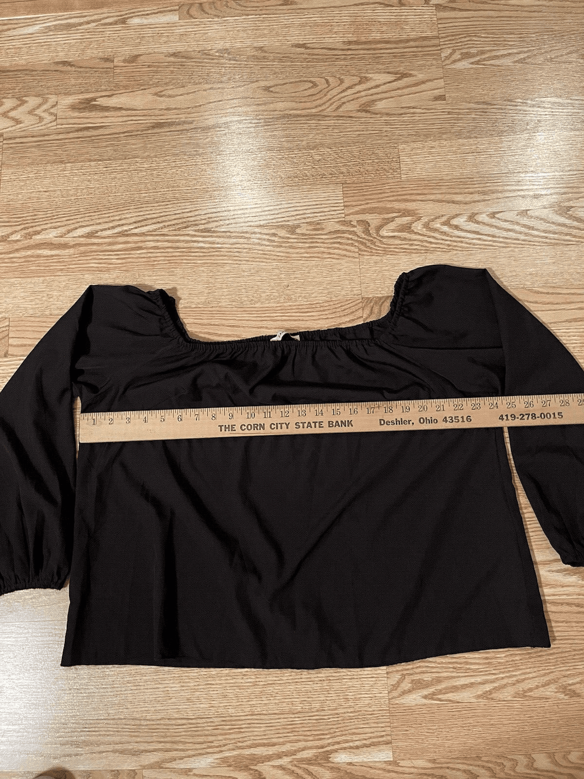 Earo black silky 2XL off shoulder blouse-NWOT - Thumbnail 3