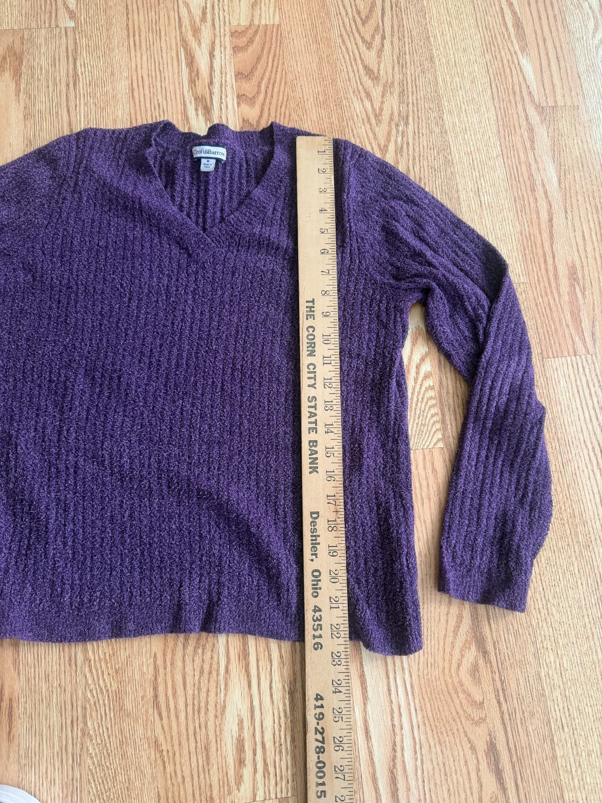 Croft & Barrow Vneck sweaters soft cozy - you choose - Thumbnail 8