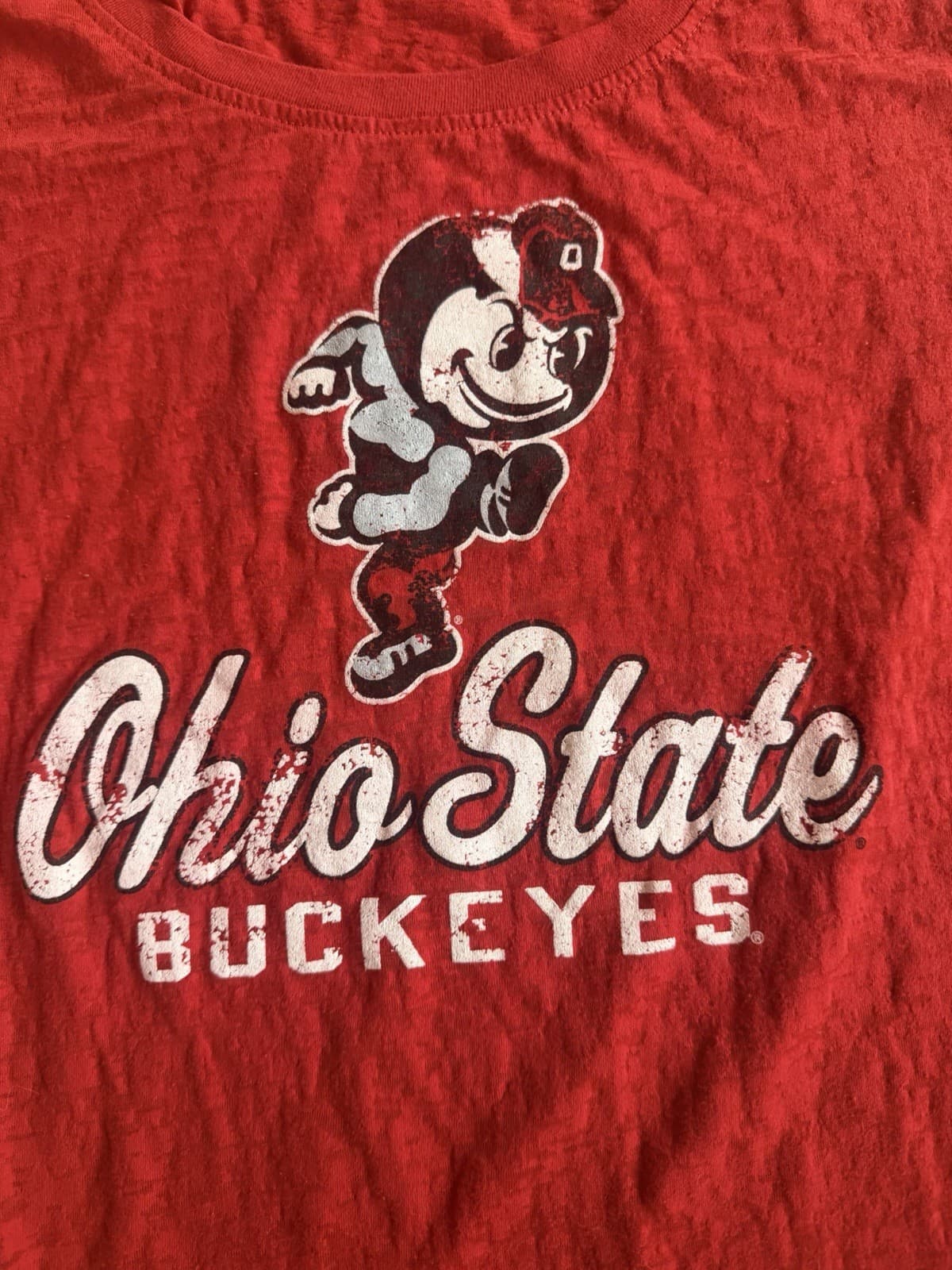 Ohio State Buckeyes red short sleeve 4th & 1 Apparel Womens' Large - Thumbnail 3