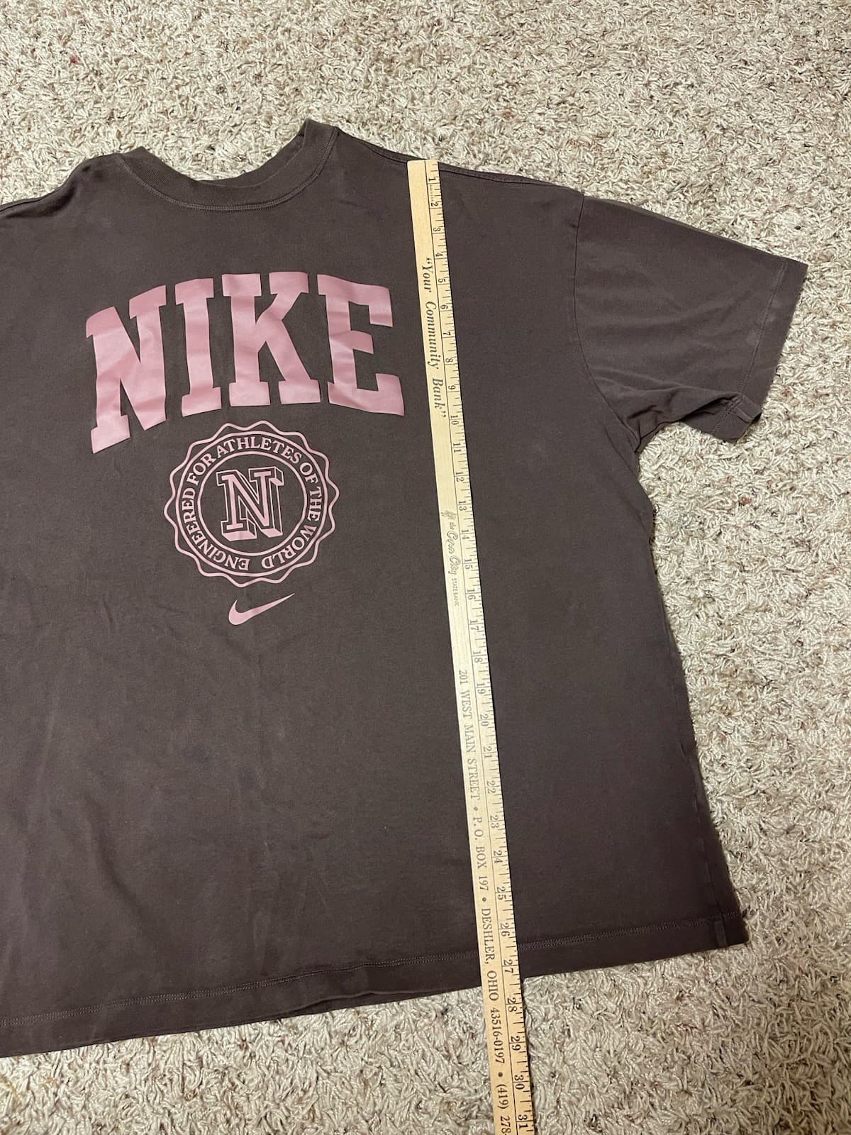 Nike Tee Oversized Womans XL brown pink - Thumbnail 5
