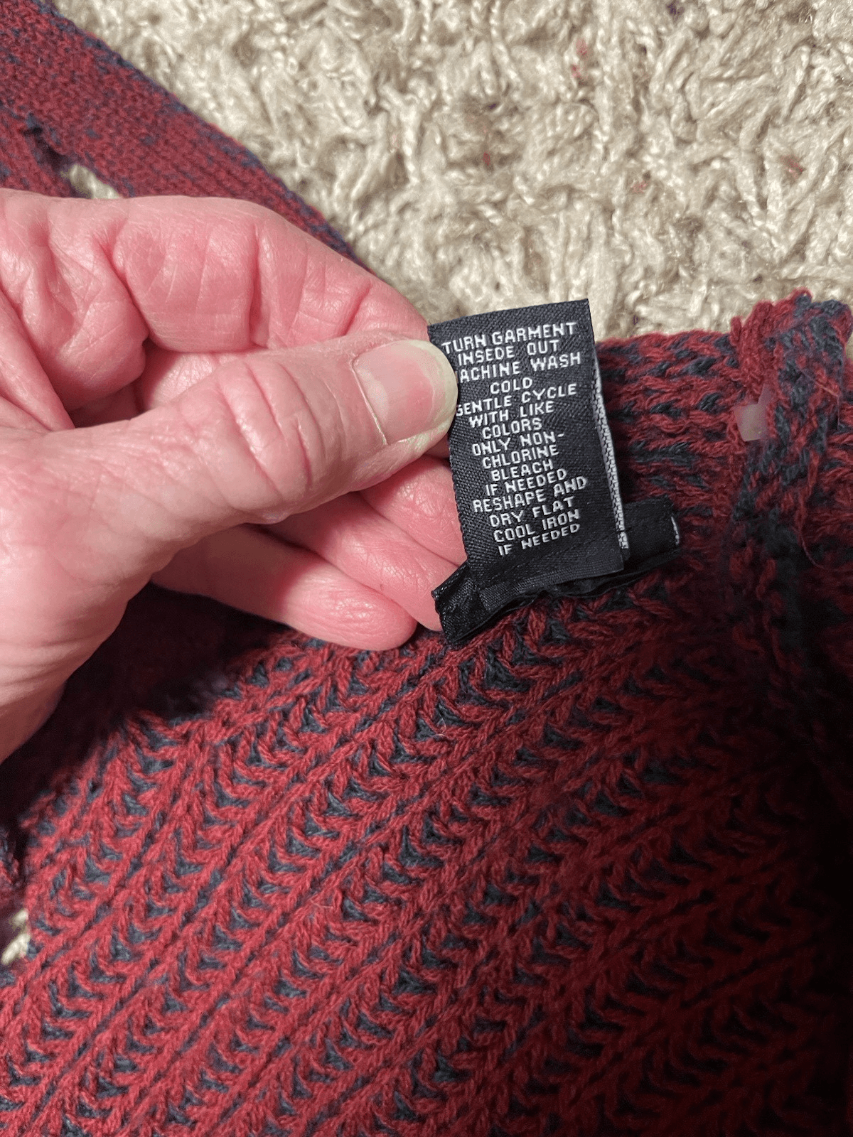 Rue21 cute lace up back red blue cardigan M - Thumbnail 5