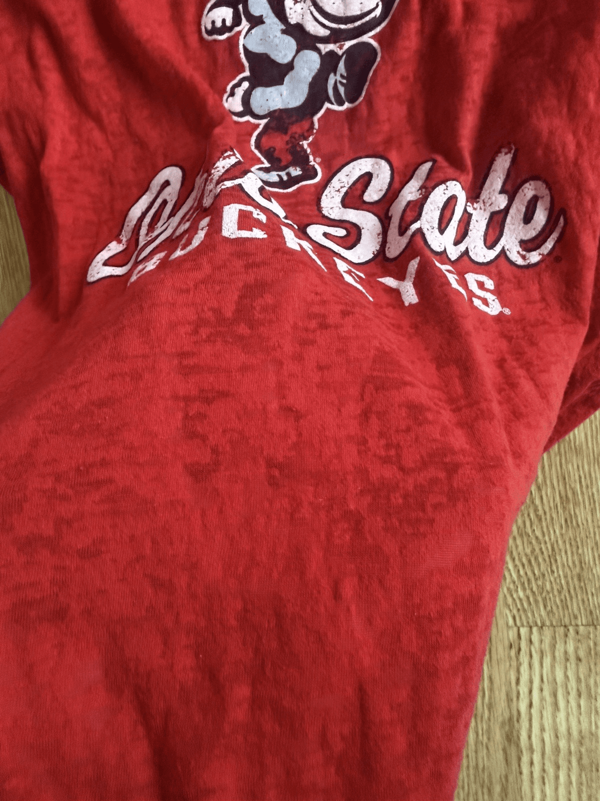 Ohio State Buckeyes red short sleeve 4th & 1 Apparel Womens' Large - Thumbnail 6