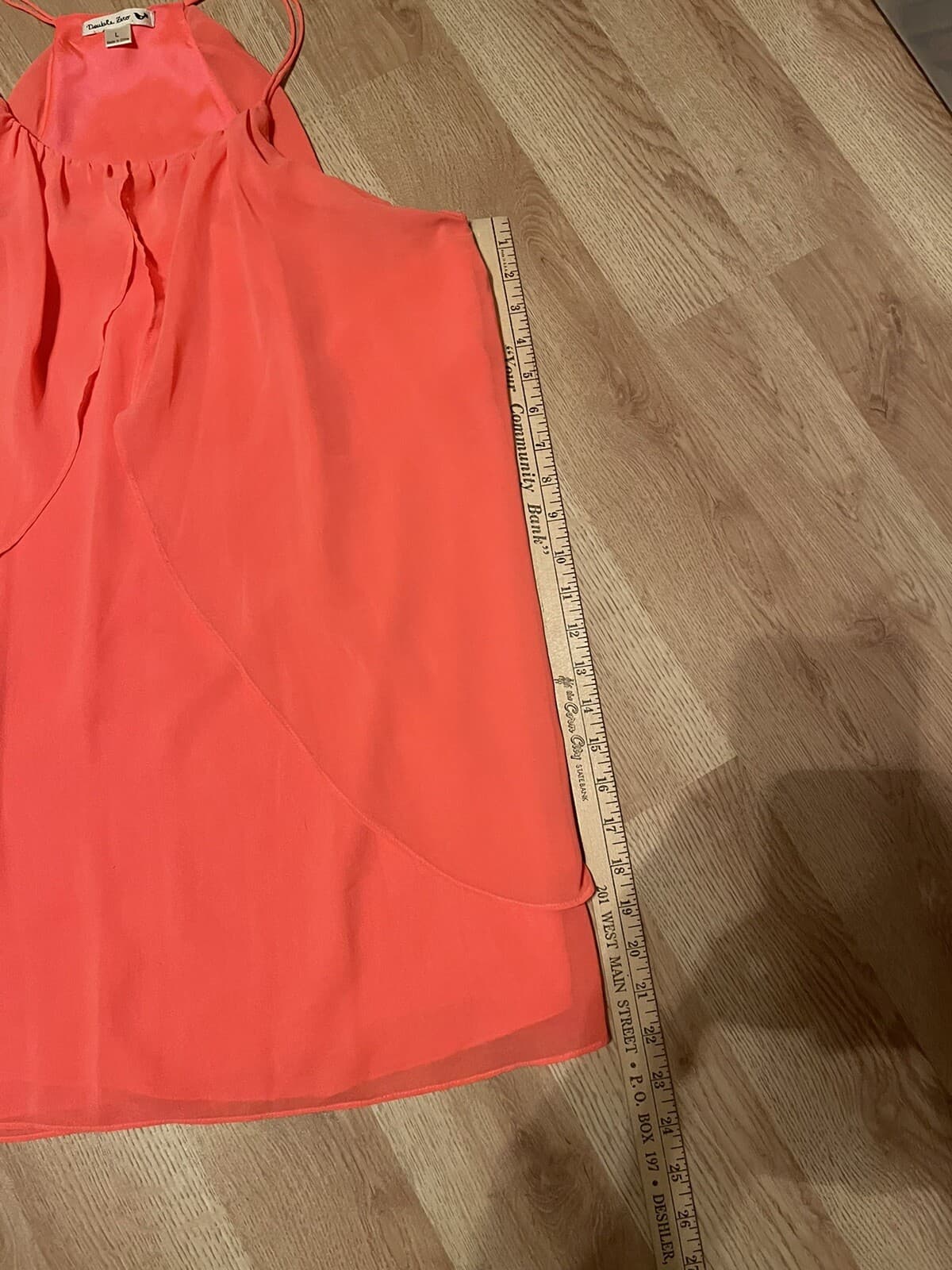 Double Zero Brand Orange sundress size LARGE - Thumbnail 5