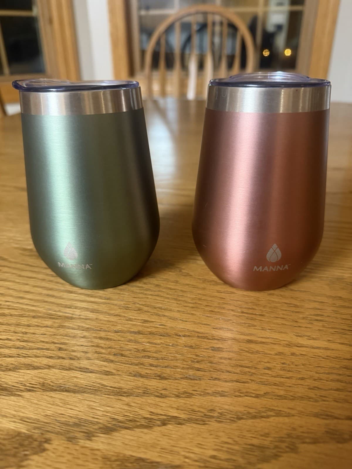 Manna 12 oz insulated cups with lids hot cold set of 2