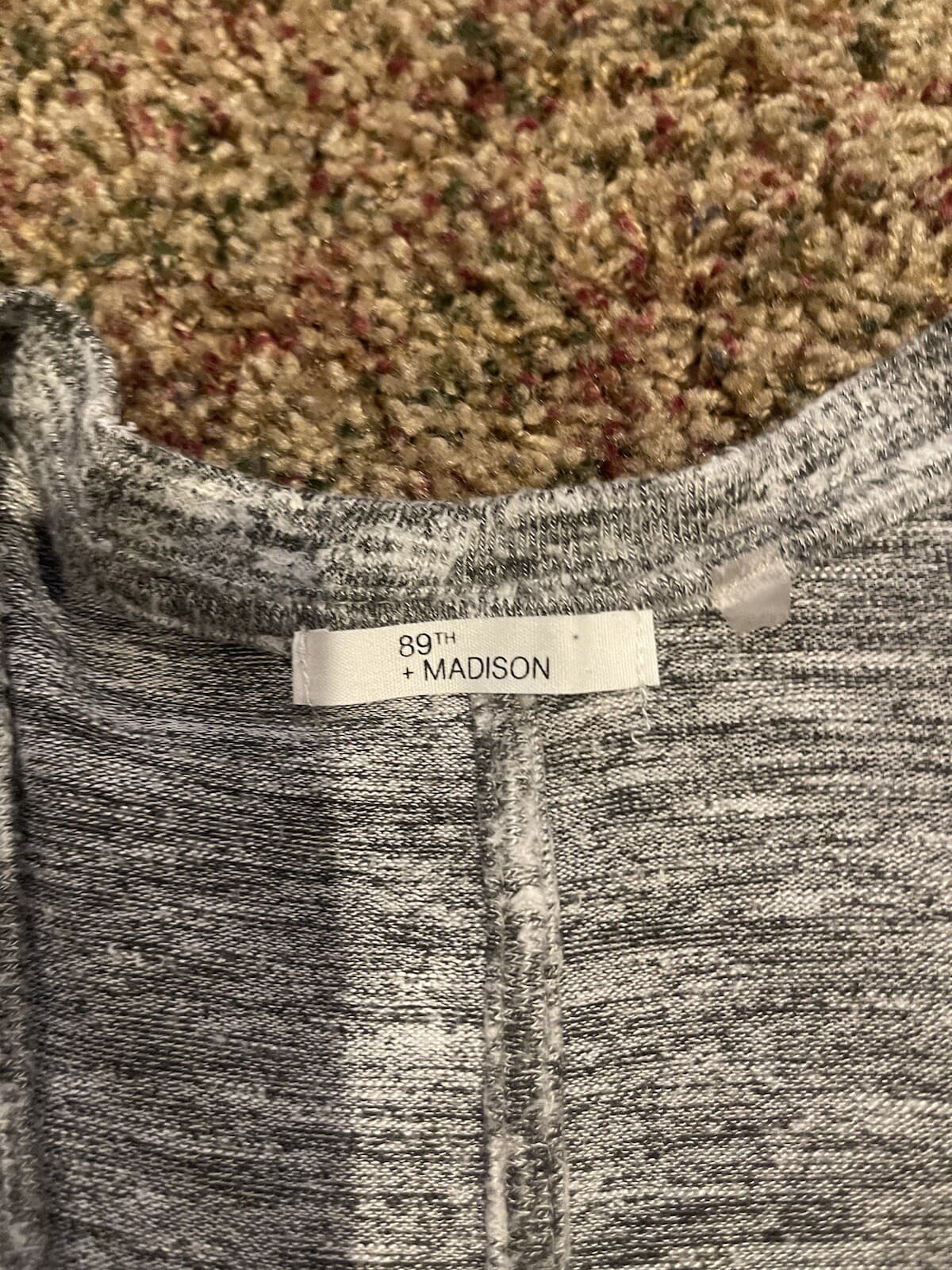 89th + Madison Cardigan black white heathered - Thumbnail 4