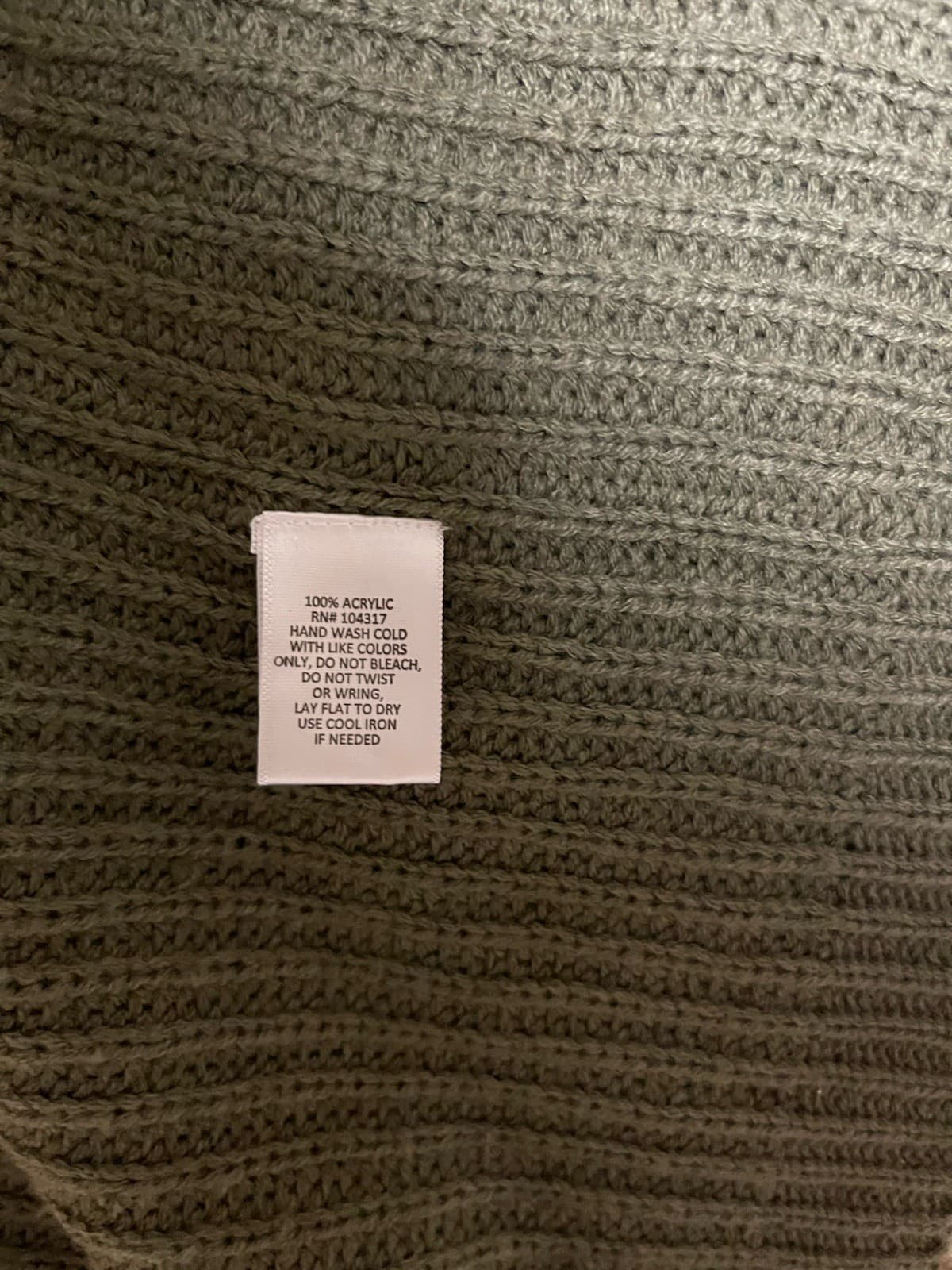 Derek Heart olive army green cardigan Med - Thumbnail 5