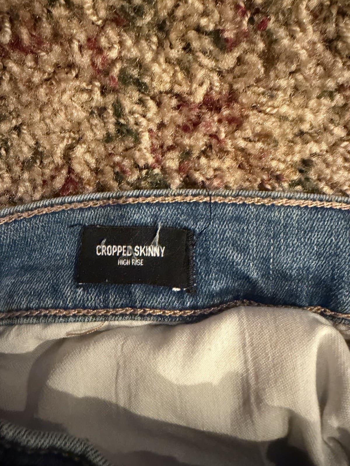 Express Conscious Edit Med Wash cropped skinny-straight leg jeans 10R - Thumbnail 8