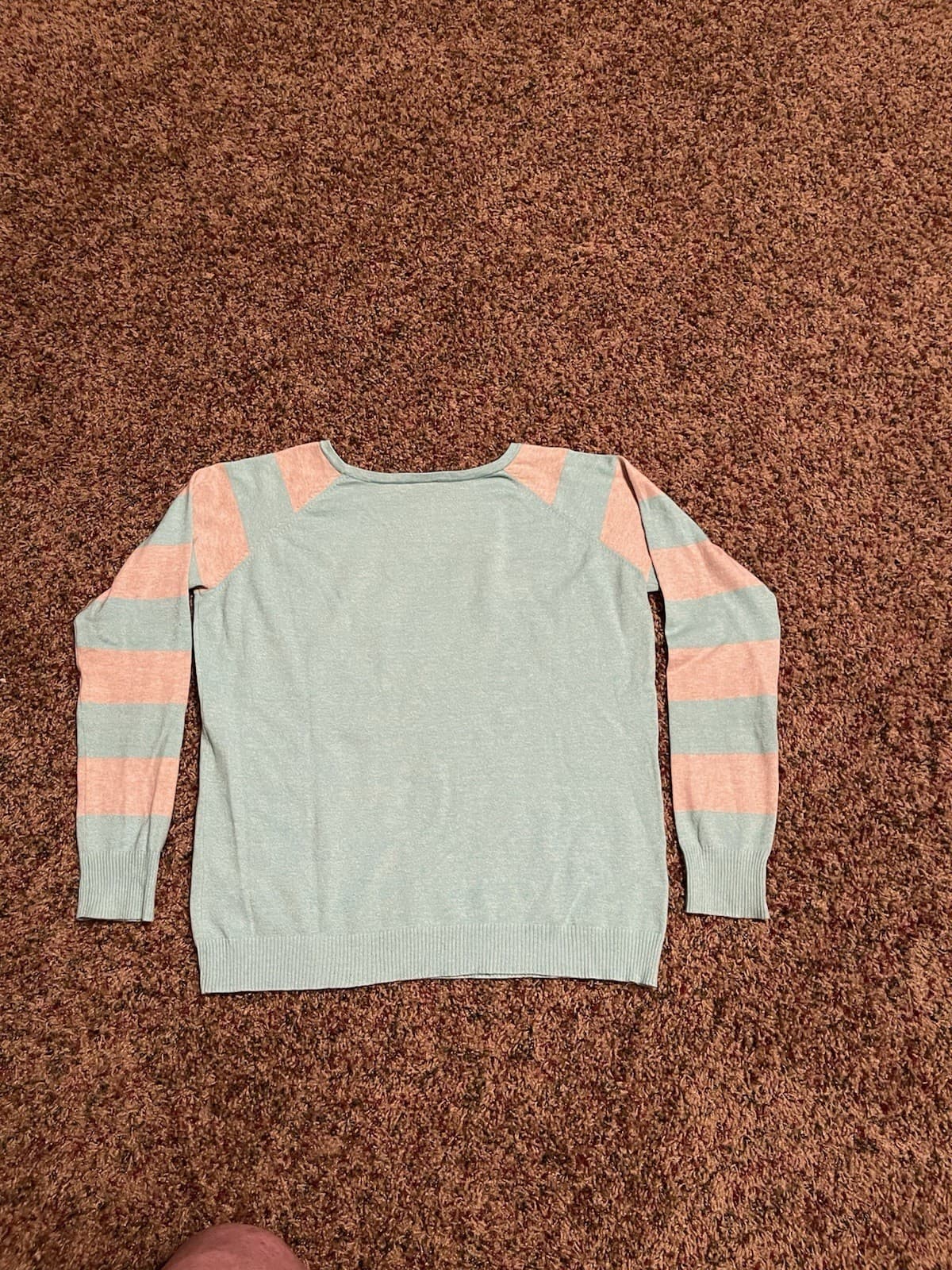 rue21 Mint green/ivory lightweight sweater shirt top XL - Thumbnail 7