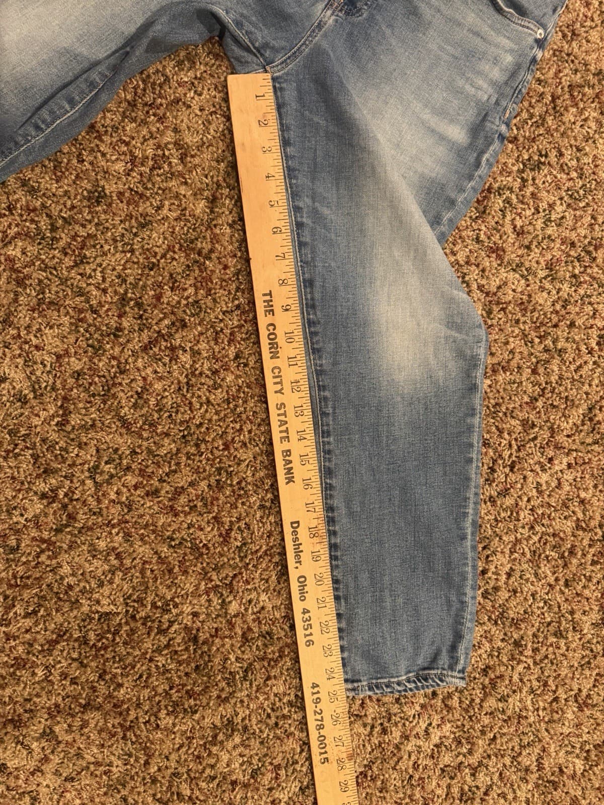 Express Conscious Edit Med Wash cropped skinny-straight leg jeans 10R - Thumbnail 6