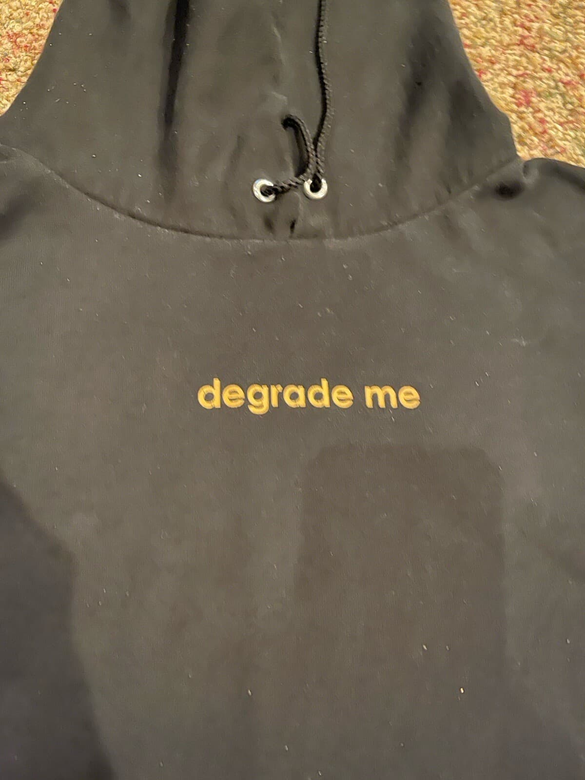 degrade me Call her Daddy Podcast Champion black hoodie sweatshirt 2XL - Thumbnail 3