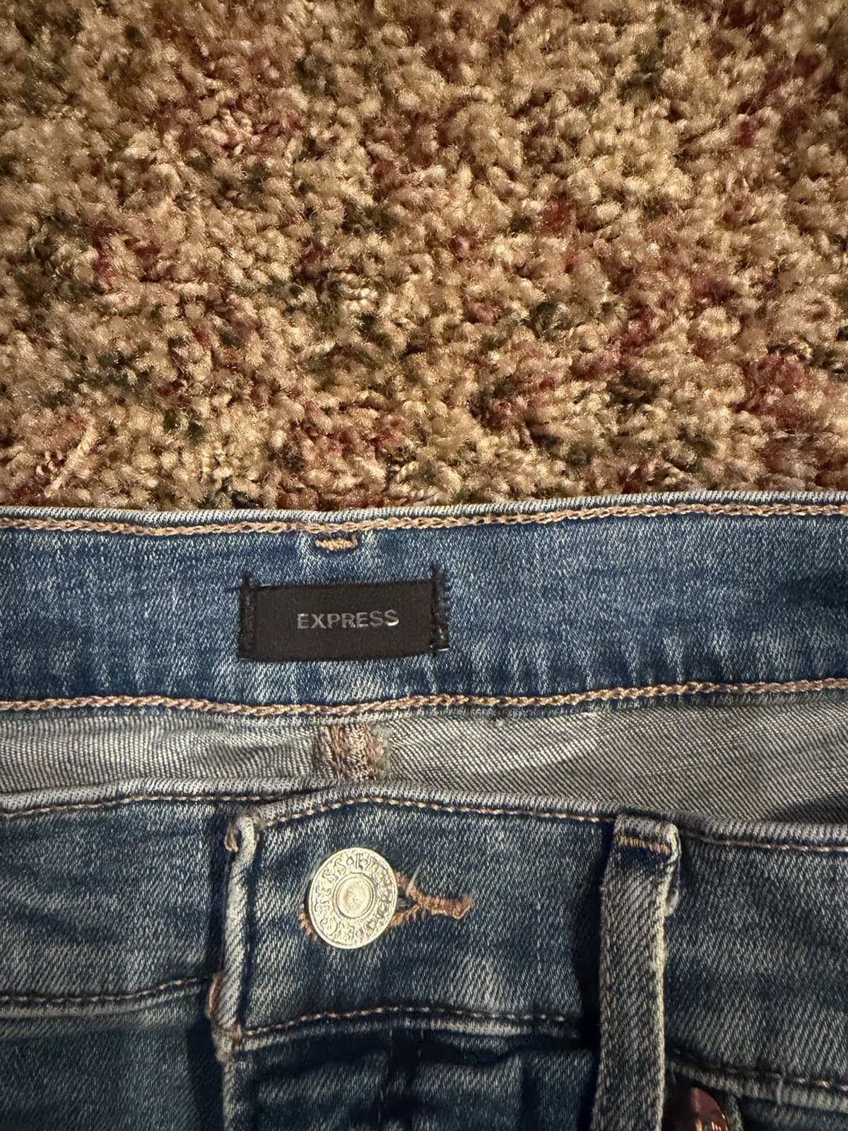 Express Conscious Edit Med Wash cropped skinny-straight leg jeans 10R - Thumbnail 9