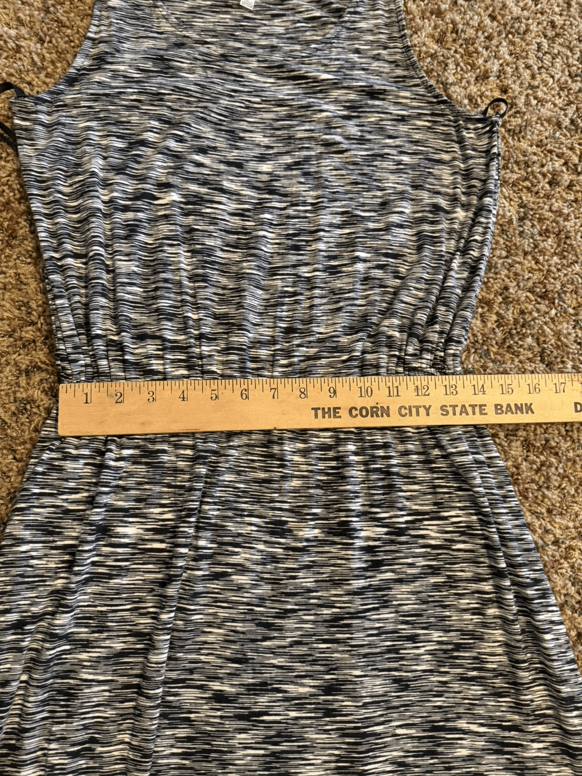 Womens Sleeveless Black & White Maxi Dress Medium by Love Fire - Thumbnail 7