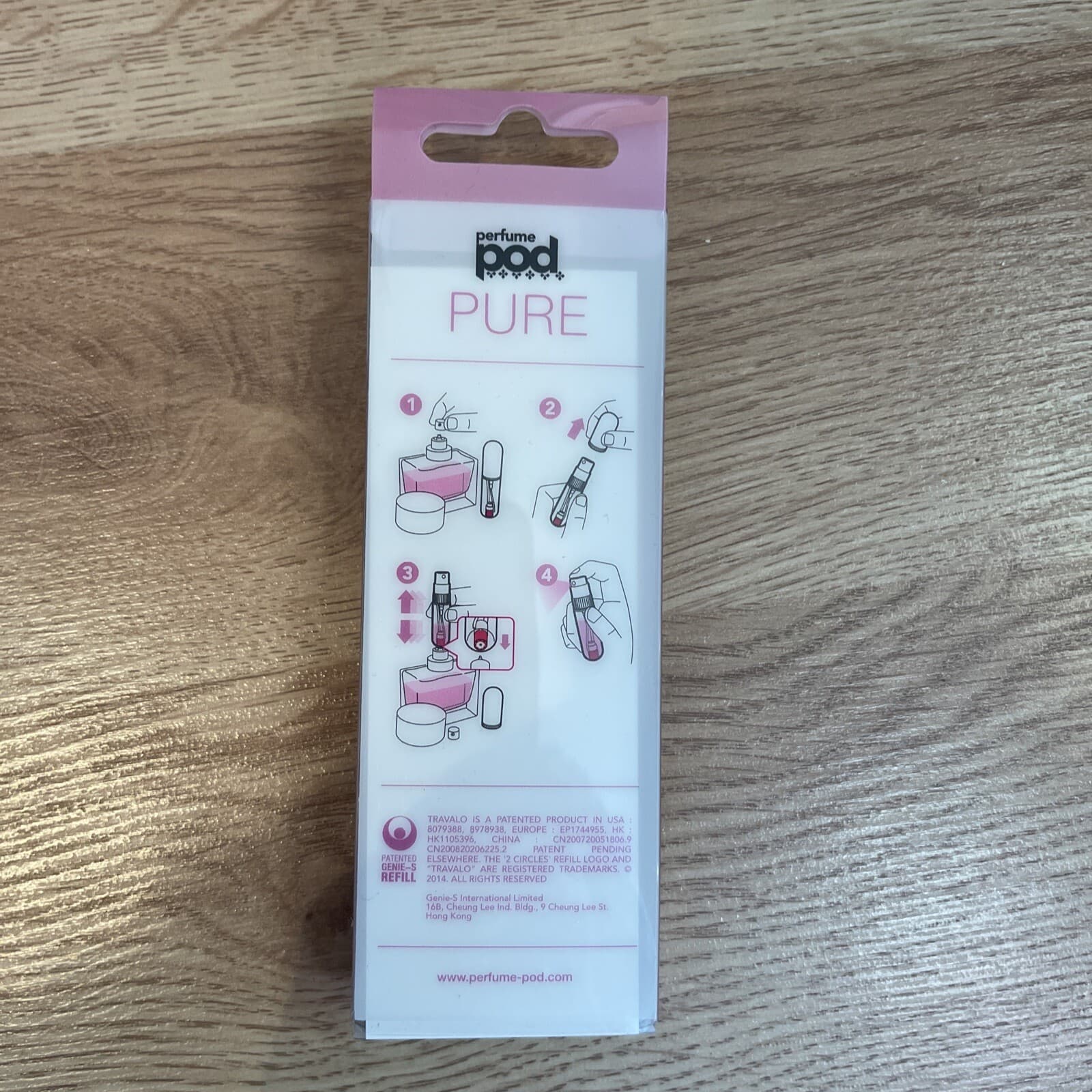 PERFUME POD Pure refillable perfume atomizer in Perfect Pink - Thumbnail 2