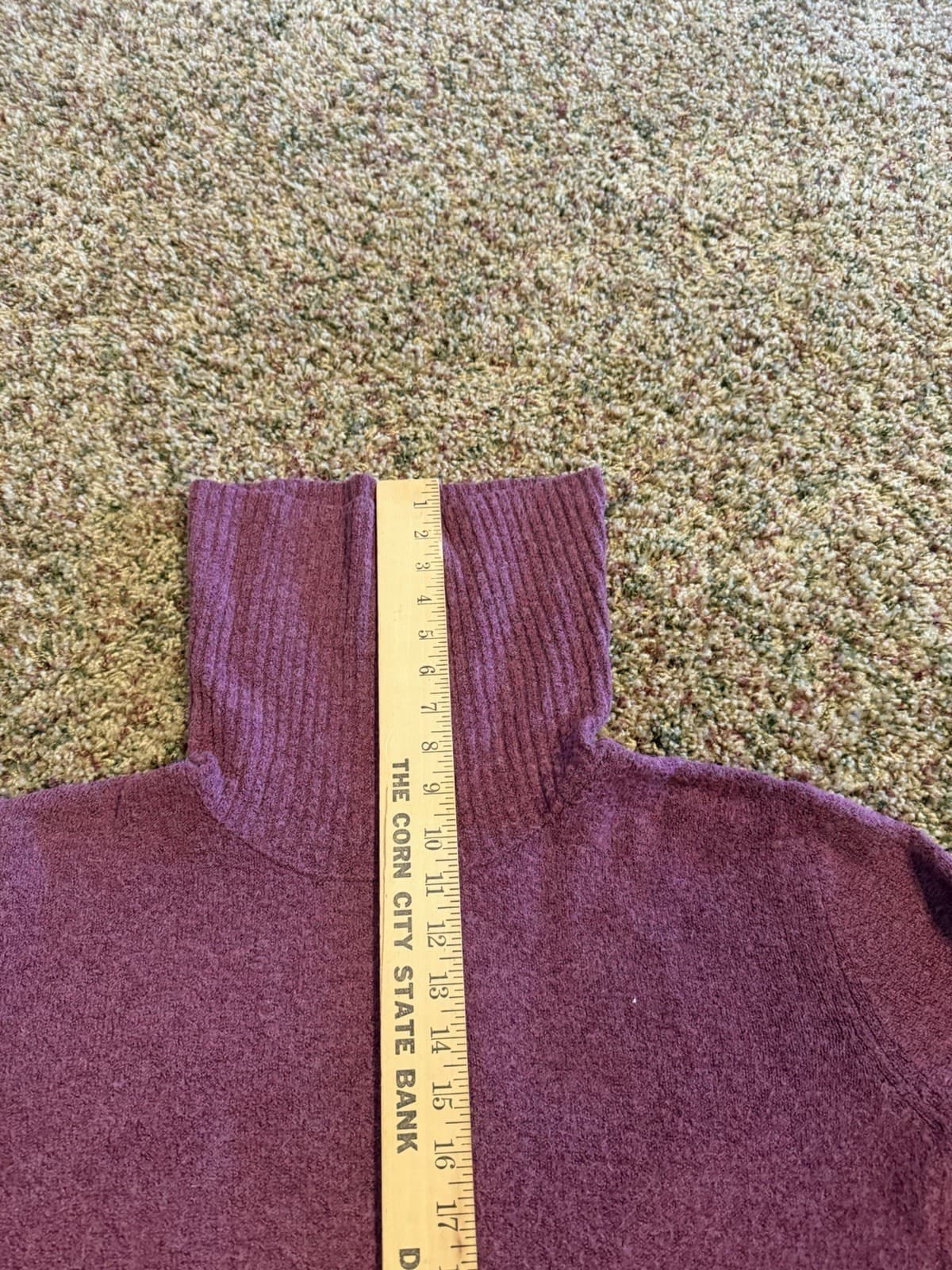 So long tunic purple cowl neck sweater Medium - Thumbnail 2