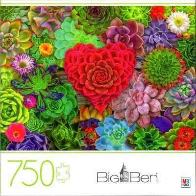 750-Piece Big Ben Jigsaw Puzzle  Succlulent Love - Thumbnail 2