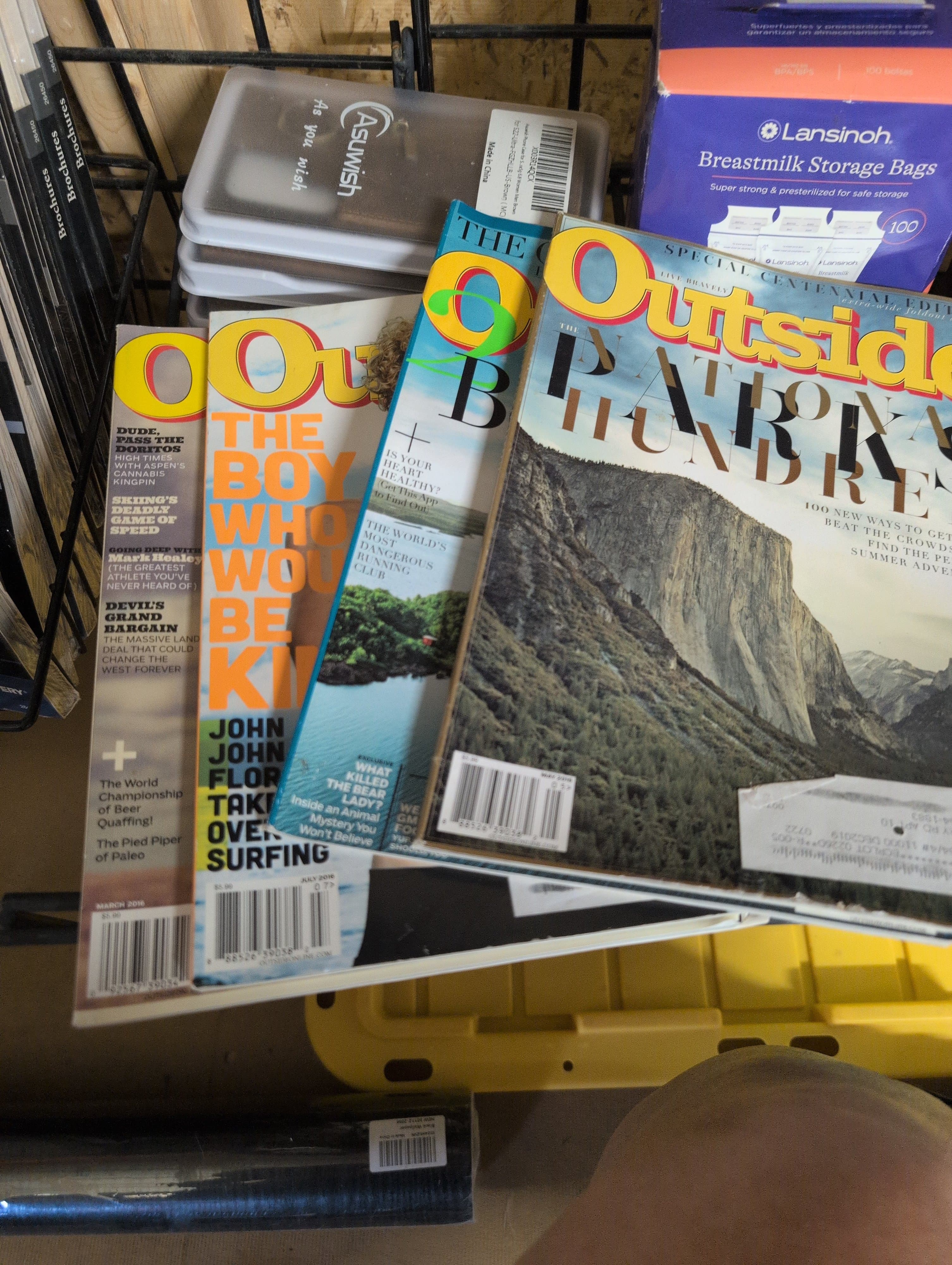 Outside Magazine Lot of 3 Issues 2016-2019