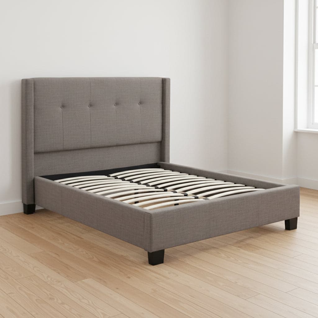 Modus Madeleine Queen-size Wingback Platform Bed 2 FFE-1471 - Thumbnail 2