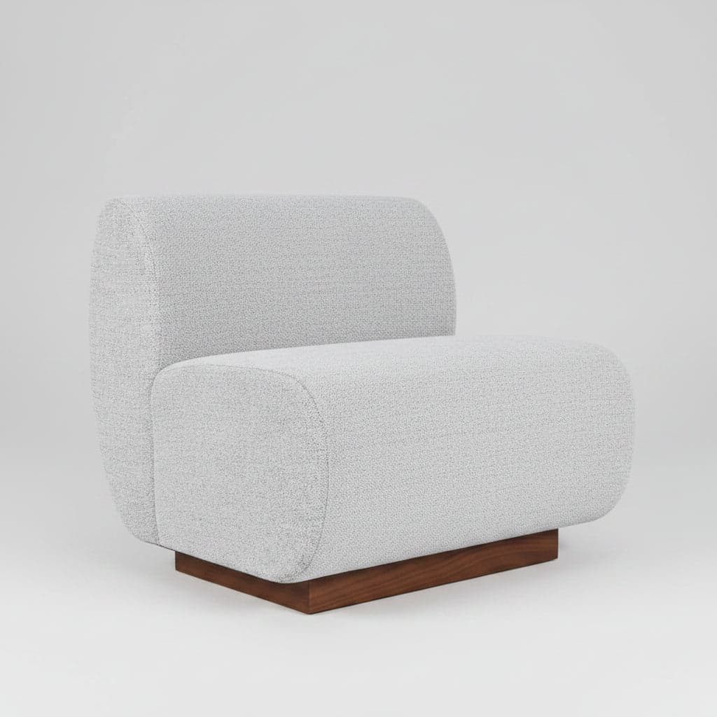 Bison Modern Banquette Sectional Loveseat 2 Seat Bench w Grey Performance Fabric FFE-1535 - Thumbnail 3