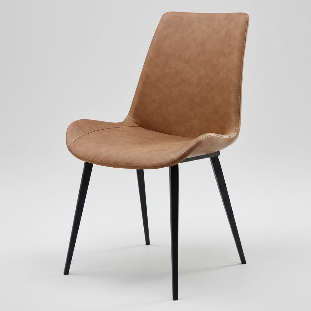 Modus Pair (2) Nicoya Upholstered Dining Chair in Buckskin Synthetic Leather & Black 6 FFE-1478 - Thumbnail 3