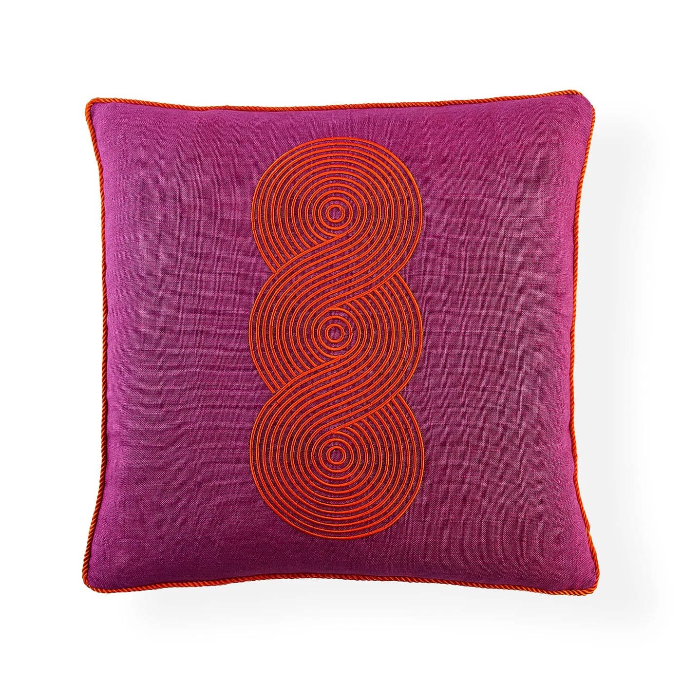Jonathon Adler Pompidou Olive + Fuchsia Plus Throw Pillows FFW-1331 - Thumbnail 3