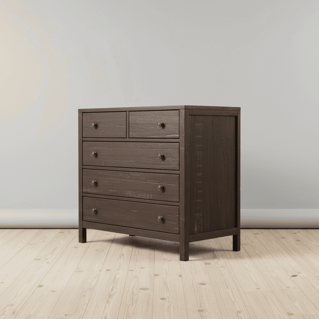 Modus Townsend Three Drawer Solid Wood Nightstand in Java 8 FFE-1472 - Thumbnail 4