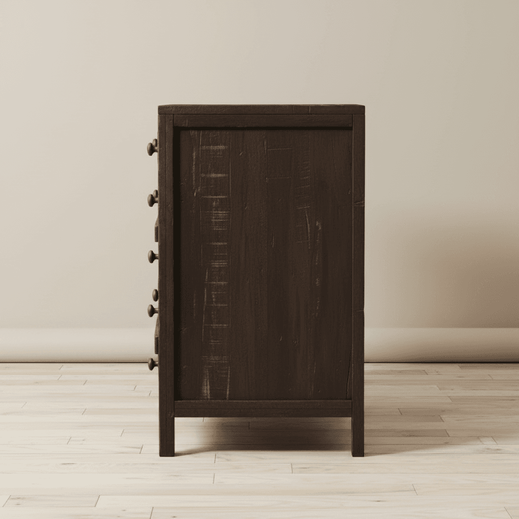Modus Townsend Three Drawer Solid Wood Nightstand in Java 8 FFE-1472 - Thumbnail 3