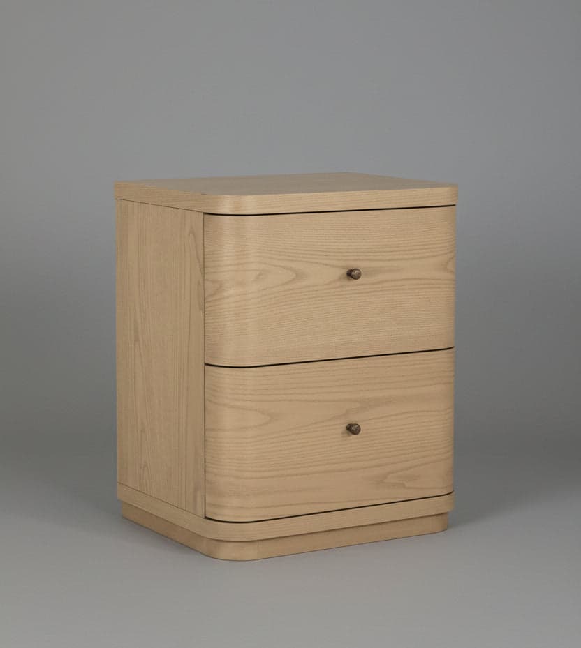 Modus Penny Two Drawer White Ash Nightstand in Buff Cream FFE-1499 - Thumbnail 4
