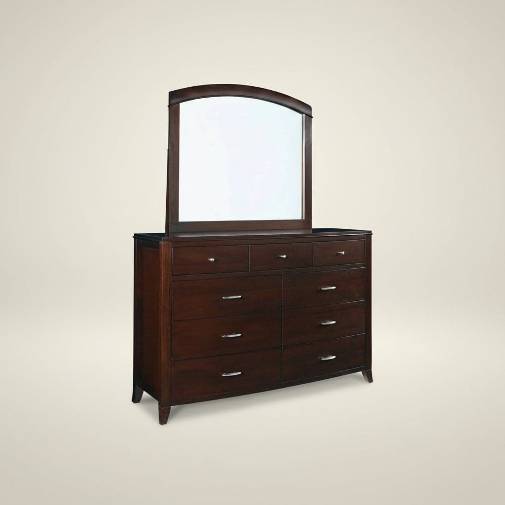 Modus Brighton Nine Drawer Dresser Chest & Mirror In Cinnamon FFE-1477 - Thumbnail 3