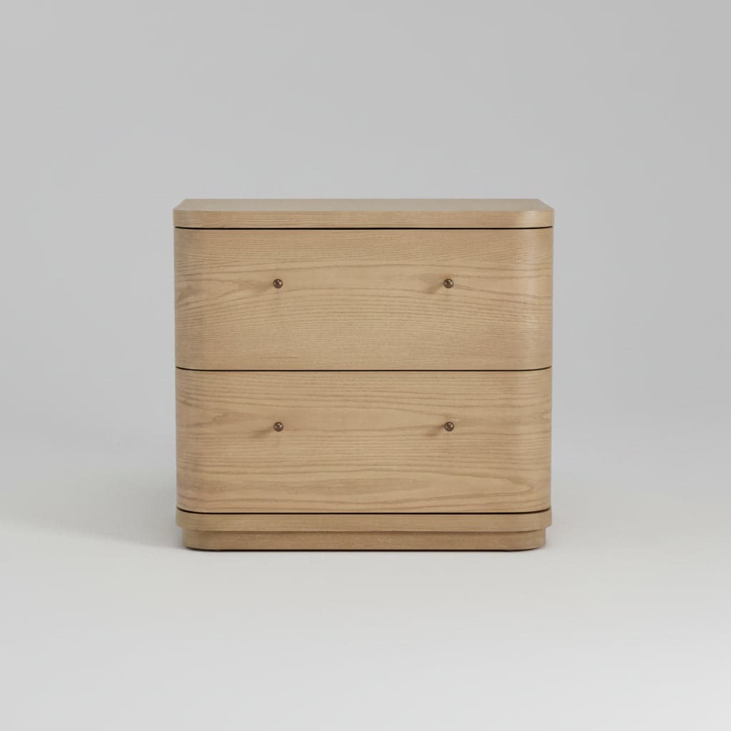 Modus Penny Two Drawer White Ash Nightstand in Buff Cream FFE-1499 - Thumbnail 3
