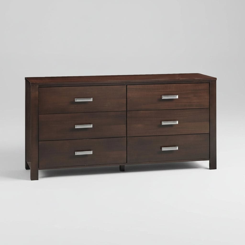Modus Riva Six Drawer Dresser Chest in Chocolate Brown 6 FFE-1475 - Thumbnail 2
