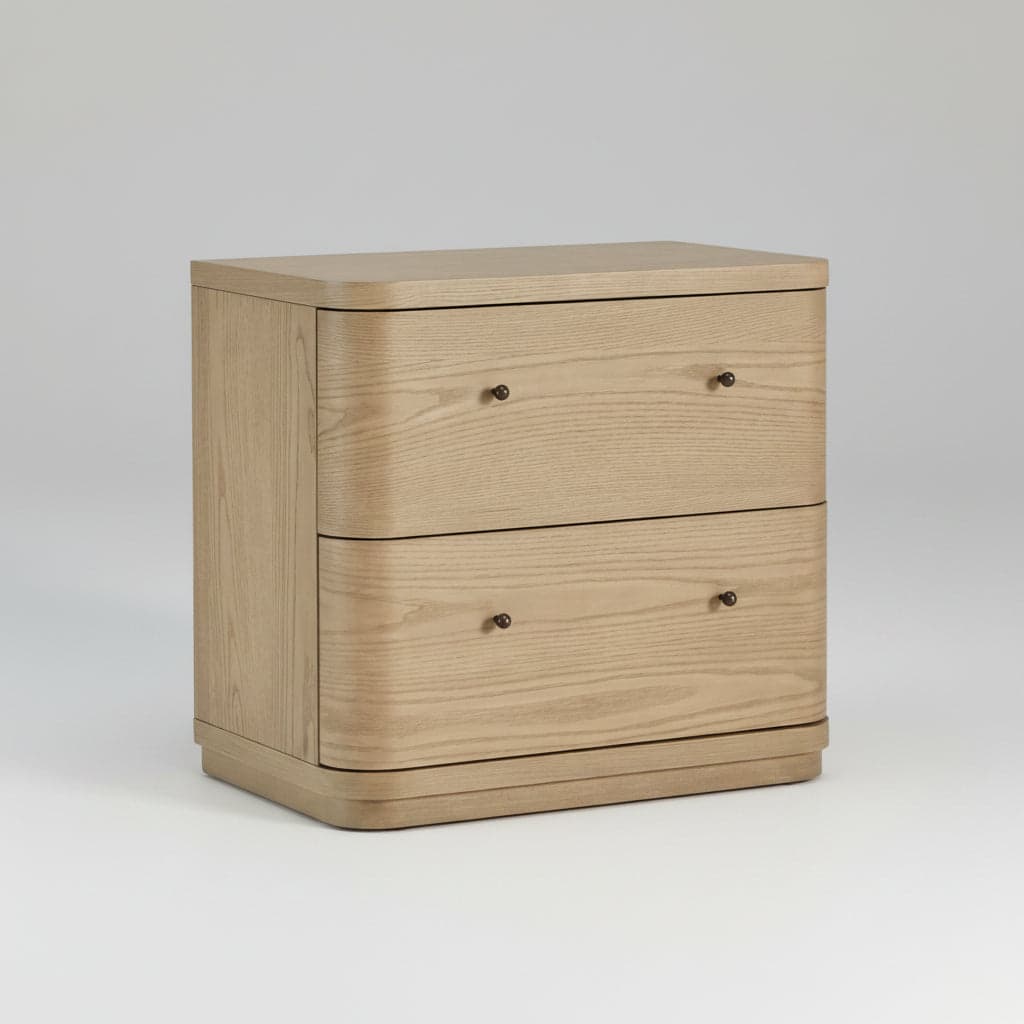 Modus Penny Two Drawer White Ash Nightstand in Buff Cream FFE-1499 - Thumbnail 2